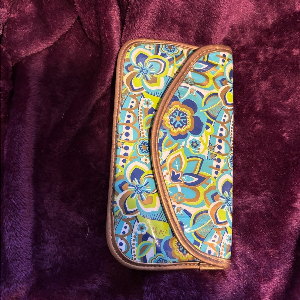 Faraday phone bag W/Paisley blue and green